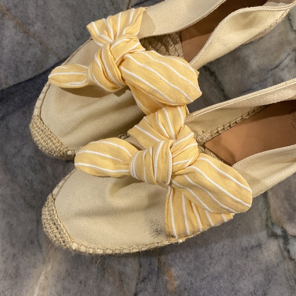 Castañer | Women's Kay Striped Bow Espadrille Flats | Used Once - Picture 7 of 8